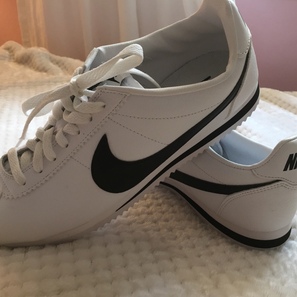 Nike Cortez Sneakers - Black & White